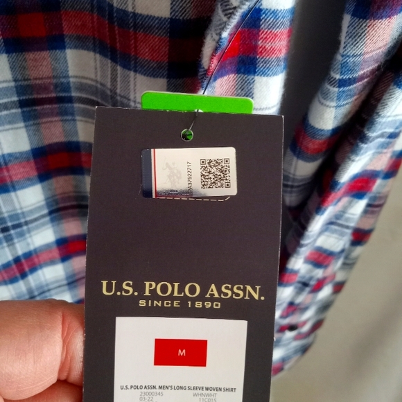 U.S. Polo Association Mens Flannel Shirt Medium - Picture 5 of 7